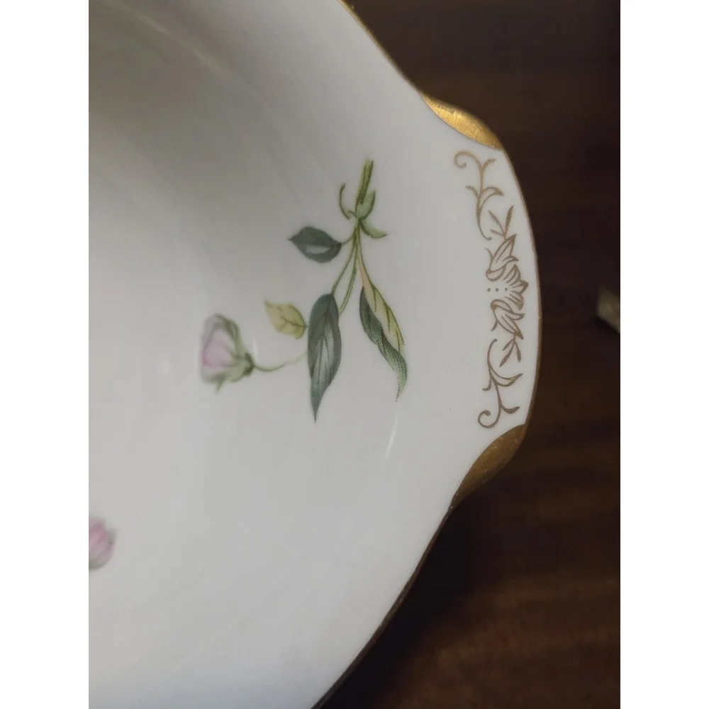 Vintage Sango Japan fine china oval serving Bowl 